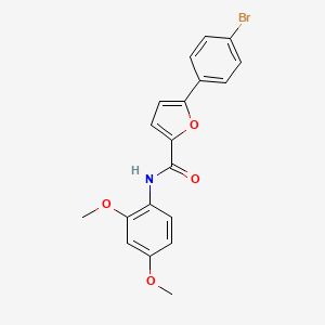 molecular formula C19H16BrNO4 B4895013 5-(4-bromophenyl)-N-(2,4-dimethoxyphenyl)-2-furamide 