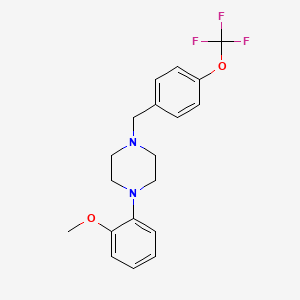 molecular formula C19H21F3N2O2 B4895015 1-(2-methoxyphenyl)-4-[4-(trifluoromethoxy)benzyl]piperazine CAS No. 415952-35-1