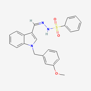 N'-{[1-(3-methoxybenzyl)-1H-indol-3-yl]methylene}benzenesulfonohydrazide