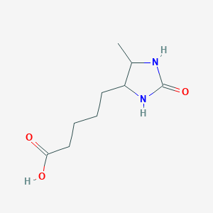 molecular formula C9H16N2O3 B4895040 5-(5-methyl-2-oxo-4-imidazolidinyl)pentanoic acid CAS No. 7695-75-2