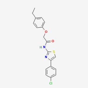 molecular formula C19H17ClN2O2S B4895045 N-[4-(4-chlorophenyl)-1,3-thiazol-2-yl]-2-(4-ethylphenoxy)acetamide 