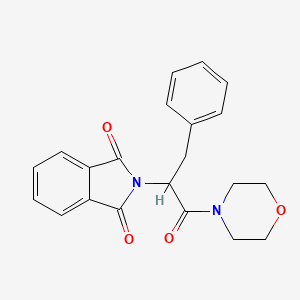 molecular formula C21H20N2O4 B4895076 2-[1-benzyl-2-(4-morpholinyl)-2-oxoethyl]-1H-isoindole-1,3(2H)-dione 