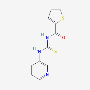 molecular formula C11H9N3OS2 B4895101 N-[(3-pyridinylamino)carbonothioyl]-2-thiophenecarboxamide 