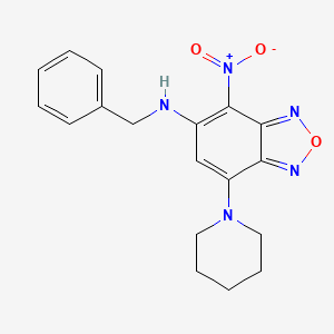 molecular formula C18H19N5O3 B4895104 N-benzyl-4-nitro-7-(1-piperidinyl)-2,1,3-benzoxadiazol-5-amine 