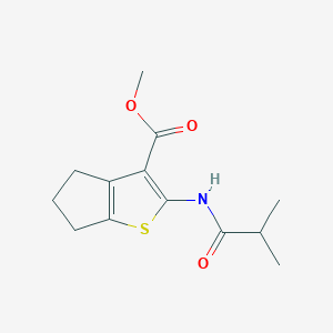 methyl 2-(isobutyrylamino)-5,6-dihydro-4H-cyclopenta[b]thiophene-3-carboxylate