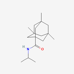 molecular formula C17H29NO B4895240 N-isopropyl-3,5,7-trimethyl-1-adamantanecarboxamide 