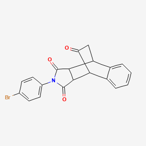 molecular formula C20H14BrNO3 B4895242 11-(4-bromophenyl)-11-azatetracyclo[6.5.2.0~2,7~.0~9,13~]pentadeca-2,4,6-triene-10,12,14-trione 