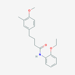 molecular formula C20H25NO3 B4895267 N-(2-ethoxyphenyl)-4-(4-methoxy-3-methylphenyl)butanamide 