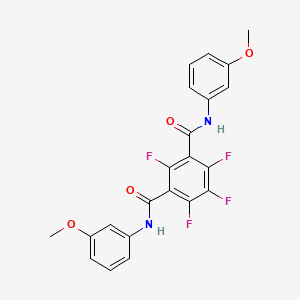 molecular formula C22H16F4N2O4 B4895371 2,4,5,6-tetrafluoro-N,N'-bis(3-methoxyphenyl)isophthalamide 