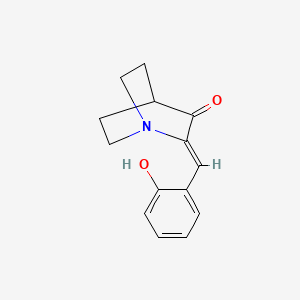 molecular formula C14H15NO2 B4895389 2-(2-hydroxybenzylidene)quinuclidin-3-one 