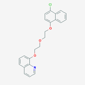 molecular formula C23H20ClNO3 B4895405 8-(2-{2-[(4-chloro-1-naphthyl)oxy]ethoxy}ethoxy)quinoline 