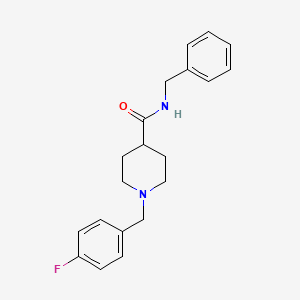 molecular formula C20H23FN2O B4895469 N-benzyl-1-(4-fluorobenzyl)-4-piperidinecarboxamide 