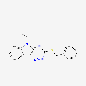 3-(benzylthio)-5-propyl-5H-[1,2,4]triazino[5,6-b]indole