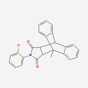 molecular formula C25H18BrNO2 B4895493 17-(2-bromophenyl)-1-methyl-17-azapentacyclo[6.6.5.0~2,7~.0~9,14~.0~15,19~]nonadeca-2,4,6,9,11,13-hexaene-16,18-dione 