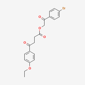 molecular formula C20H19BrO5 B4895510 2-(4-bromophenyl)-2-oxoethyl 4-(4-ethoxyphenyl)-4-oxobutanoate 