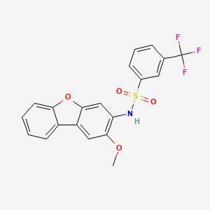 N-(2-methoxydibenzo[b,d]furan-3-yl)-3-(trifluoromethyl)benzenesulfonamide