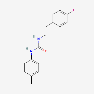 molecular formula C16H17FN2O B4895564 N-[2-(4-fluorophenyl)ethyl]-N'-(4-methylphenyl)urea 