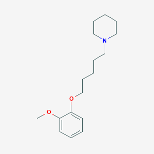 molecular formula C17H27NO2 B4895566 1-[5-(2-methoxyphenoxy)pentyl]piperidine 