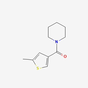molecular formula C11H15NOS B4895602 1-[(5-methyl-3-thienyl)carbonyl]piperidine 