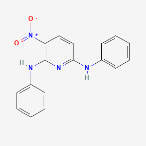 molecular formula C17H14N4O2 B4895611 3-nitro-N,N'-diphenyl-2,6-pyridinediamine CAS No. 73895-33-7