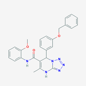 7-[3-(BENZYLOXY)PHENYL]-N-(2-METHOXYPHENYL)-5-METHYL-4H,7H-[1,2,3,4]TETRAZOLO[1,5-A]PYRIMIDINE-6-CARBOXAMIDE