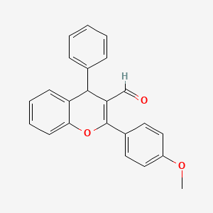 molecular formula C23H18O3 B4895670 2-(4-methoxyphenyl)-4-phenyl-4H-chromene-3-carbaldehyde 