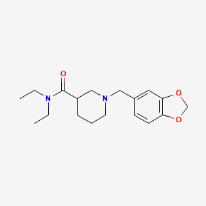 1-(1,3-benzodioxol-5-ylmethyl)-N,N-diethyl-3-piperidinecarboxamide