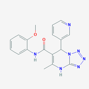 N-(2-methoxyphenyl)-5-methyl-7-(3-pyridinyl)-4,7-dihydrotetraazolo[1,5-a]pyrimidine-6-carboxamide