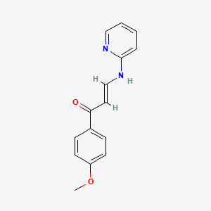 molecular formula C15H14N2O2 B4895701 1-(4-methoxyphenyl)-3-(2-pyridinylamino)-2-propen-1-one 