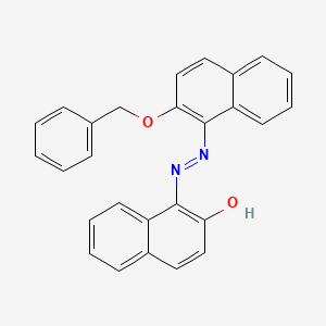 molecular formula C27H20N2O2 B4895779 1-{[2-(benzyloxy)-1-naphthyl]diazenyl}-2-naphthol 