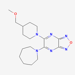 5-(1-azepanyl)-6-[4-(methoxymethyl)-1-piperidinyl][1,2,5]oxadiazolo[3,4-b]pyrazine