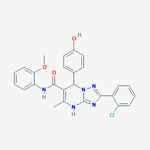 2-(2-chlorophenyl)-7-(4-hydroxyphenyl)-N-(2-methoxyphenyl)-5-methyl-4,7-dihydro-[1,2,4]triazolo[1,5-a]pyrimidine-6-carboxamide