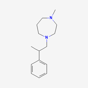 molecular formula C15H24N2 B4895815 1-methyl-4-(2-phenylpropyl)-1,4-diazepane 