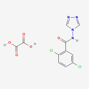 molecular formula C11H8Cl2N4O5 B4895823 2,5-dichloro-N-4H-1,2,4-triazol-4-ylbenzamide oxalate 