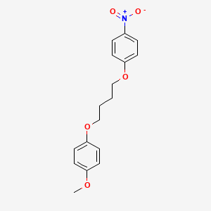 molecular formula C17H19NO5 B4895873 1-methoxy-4-[4-(4-nitrophenoxy)butoxy]benzene 