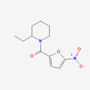 molecular formula C12H16N2O4 B4895882 2-ethyl-1-(5-nitro-2-furoyl)piperidine 