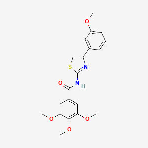 3,4,5-trimethoxy-N-[4-(3-methoxyphenyl)-1,3-thiazol-2-yl]benzamide
