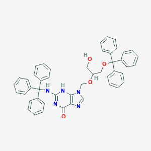 molecular formula C47H41N5O4 B048959 N,O-二苯甲酰甘昔克洛韦 CAS No. 109082-85-1