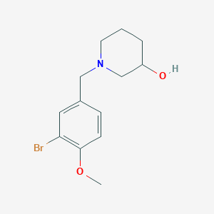 molecular formula C13H18BrNO2 B4895908 1-(3-bromo-4-methoxybenzyl)-3-piperidinol CAS No. 5263-09-2
