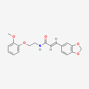3-(1,3-benzodioxol-5-yl)-N-[2-(2-methoxyphenoxy)ethyl]acrylamide