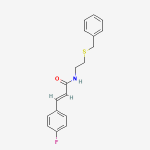 N-[2-(benzylthio)ethyl]-3-(4-fluorophenyl)acrylamide