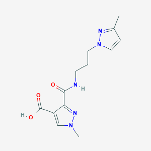 1-methyl-3-({[3-(3-methyl-1H-pyrazol-1-yl)propyl]amino}carbonyl)-1H-pyrazole-4-carboxylic acid