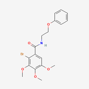 molecular formula C18H20BrNO5 B4896078 2-bromo-3,4,5-trimethoxy-N-(2-phenoxyethyl)benzamide 