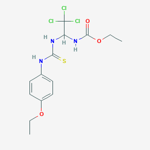 molecular formula C14H18Cl3N3O3S B4896099 ethyl [2,2,2-trichloro-1-({[(4-ethoxyphenyl)amino]carbonothioyl}amino)ethyl]carbamate CAS No. 303061-91-8