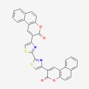 molecular formula C32H16N2O4S2 B4896170 2,2'-(2,2'-bi-1,3-thiazole-4,4'-diyl)bis(3H-benzo[f]chromen-3-one) 