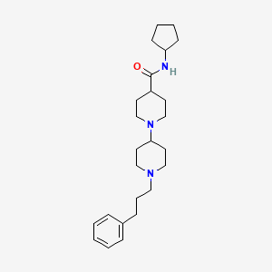 molecular formula C25H39N3O B4896258 N-cyclopentyl-1'-(3-phenylpropyl)-1,4'-bipiperidine-4-carboxamide 