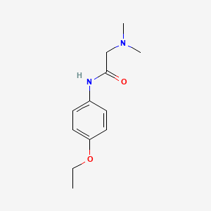 molecular formula C12H18N2O2 B4896259 N~1~-(4-ethoxyphenyl)-N~2~,N~2~-dimethylglycinamide 