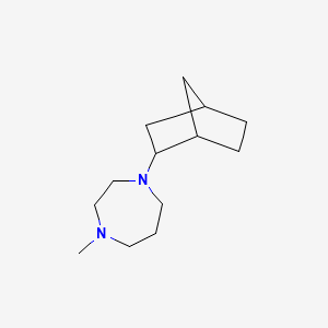 molecular formula C13H24N2 B4896286 1-bicyclo[2.2.1]hept-2-yl-4-methyl-1,4-diazepane 