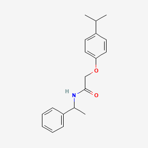 molecular formula C19H23NO2 B4896325 2-(4-isopropylphenoxy)-N-(1-phenylethyl)acetamide 