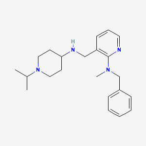 molecular formula C22H32N4 B4896378 N-benzyl-3-{[(1-isopropyl-4-piperidinyl)amino]methyl}-N-methyl-2-pyridinamine 